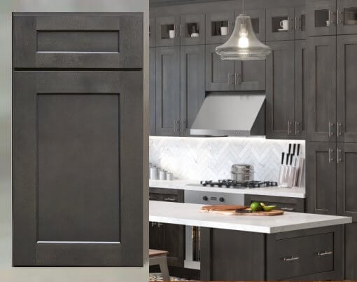 Platinum Gray Shaker Kitchen Cabinets