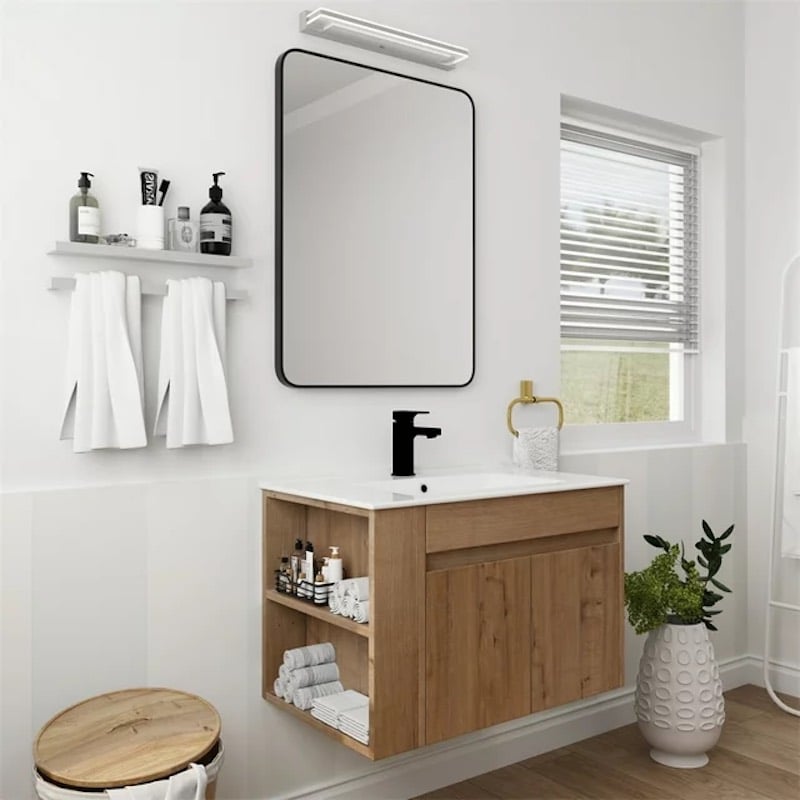 Bathroom Vanity Styles - Open Shelf