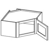 WDC2418 - Blanco Modern - Wall Diagonal Corner Stacker Cabinet 24"W x 18"H x 12”D