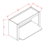 WMS3018 - Timeless White - Wall Microwave Cabinet Kit - 30"W x 18"H x 12"D