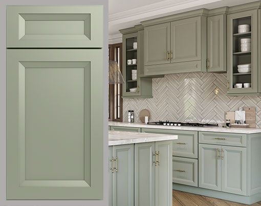 Timeless Sage Ready to Assemble Kitchen Cabinets