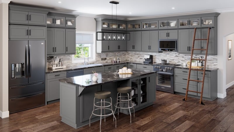 Gray Kitchen Cabinets vs White Kitchen Cabinets