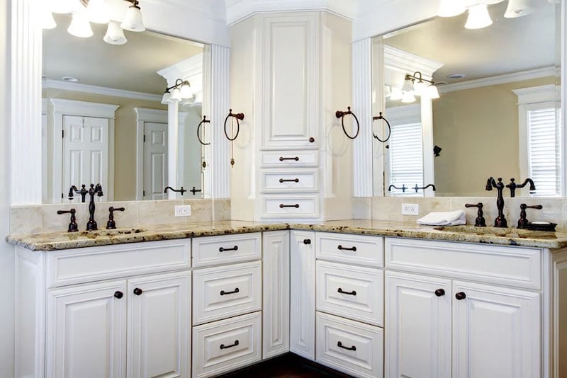 Kitchen Cabinets in Bathroom