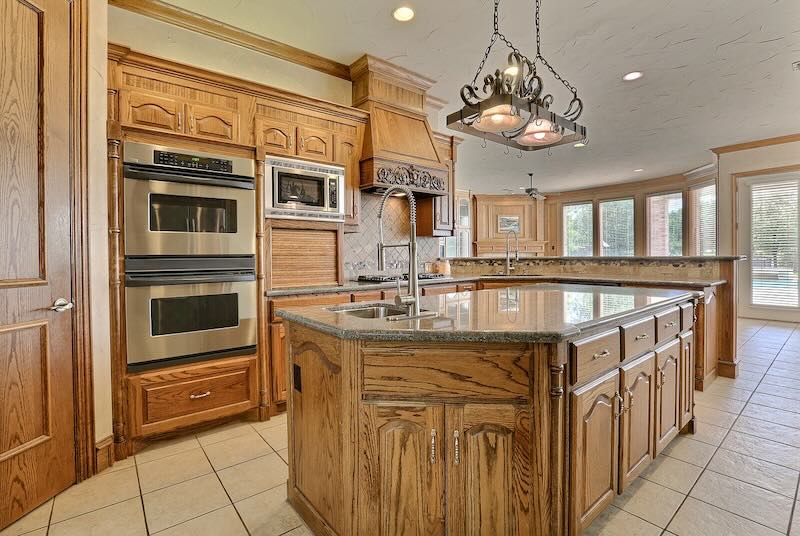 Natural Wood Corner Cabinets